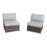 Modern Brown Wicker Outdoor Patio Chair With Cushions - Restanew - Omega Lifestyles