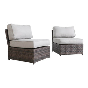 Modern Brown Wicker Outdoor Patio Chair With Cushions - Omega Lifestyles