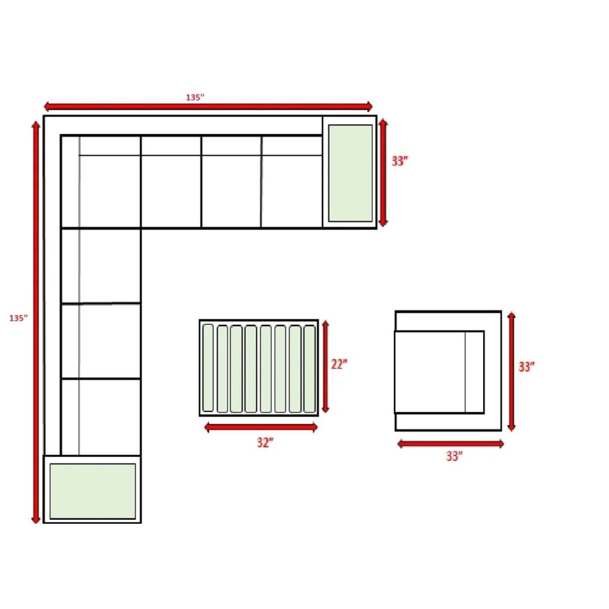 Modern Brown Wicker Patio Seating Group for 7 with Plush Cushions – Fully Assembled, Gray & Brown - Restanew - Omega Lifestyles