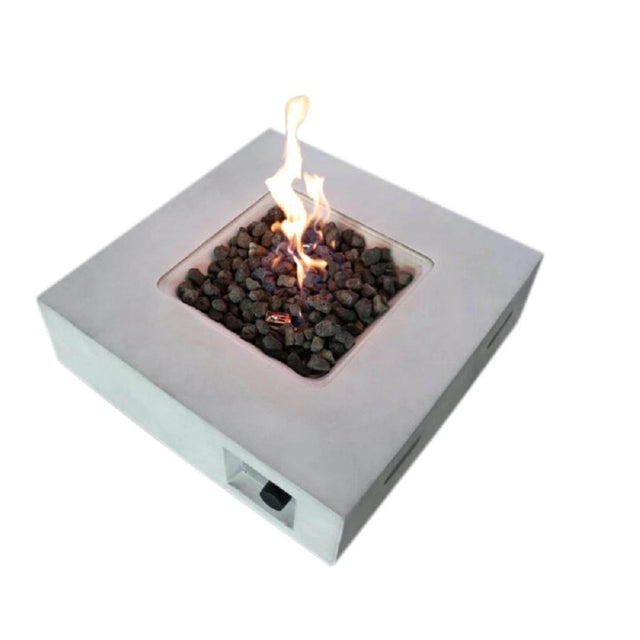 Modern Concrete Propane Fire Pit Table 30-Inch - Omega Lifestyles