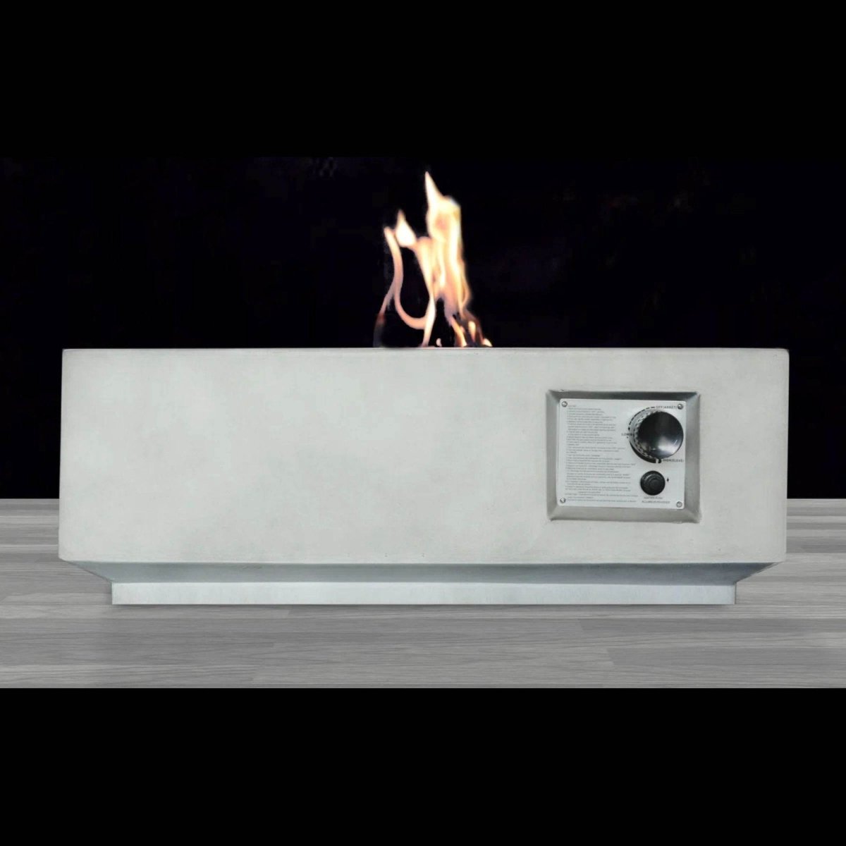 Modern Concrete Propane Fire Pit Table 30 - Inch - Restanew - Omega Lifestyles