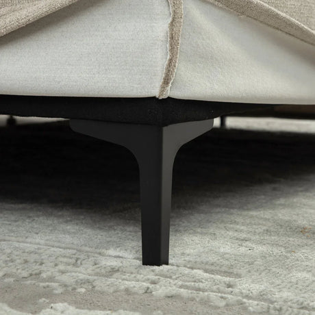 Modern Extra-Large Chenille Linen Sofa Bed With Metal Legs - Omega Lifestyles