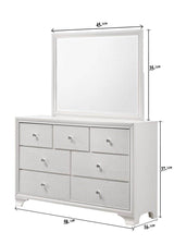 Modern Glam Solid Wood Seven Drawer Dresser - Sleep Galleria