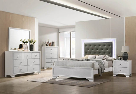 Modern Glam Solid Wood Seven Drawer Dresser - Sleep Galleria