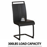 Modern MDF Dining Table And PU Armless Chair Set - Omega Lifestyles