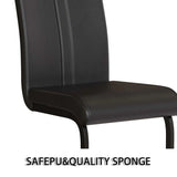 Modern MDF Dining Table And PU Armless Chair Set - Omega Lifestyles