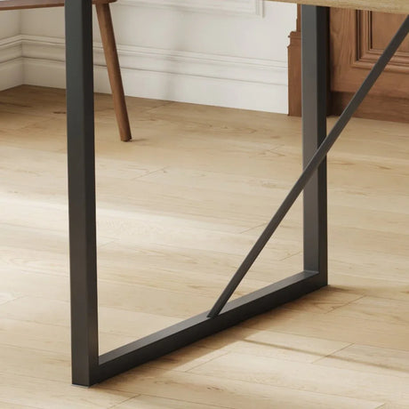 Modern Medieval Linen Upholstered 4-Piece Dining Set - Omega Lifestyles