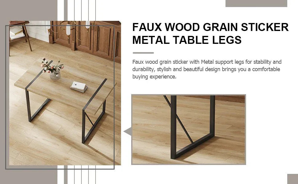 Modern Medieval Linen Upholstered 4-Piece Dining Set - Omega Lifestyles