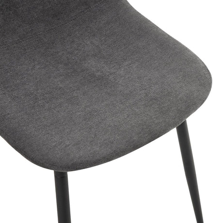 Modern Medieval Linen Upholstered 4-Piece Dining Set - Omega Lifestyles