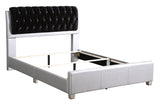 Modern Silver PU Foam King Bed Frame - Restanew - Omega Lifestyles