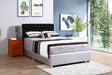 Modern Silver PU Foam King Bed Frame - Restanew - Omega Lifestyles
