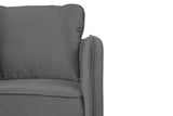 Modern Velvet Accent Chair With Vertical Channel Tufting - Omega Lifestyles