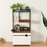 Multi - Functional Cat Furniture With Litter Box Enclosure - Restanew - Omega Lifestyles