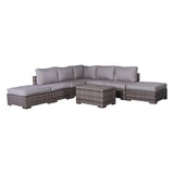 Outdoor 6 - Piece Weather - Resistant Wicker Seating Set With Cushions - Restanew - Omega Lifestyles