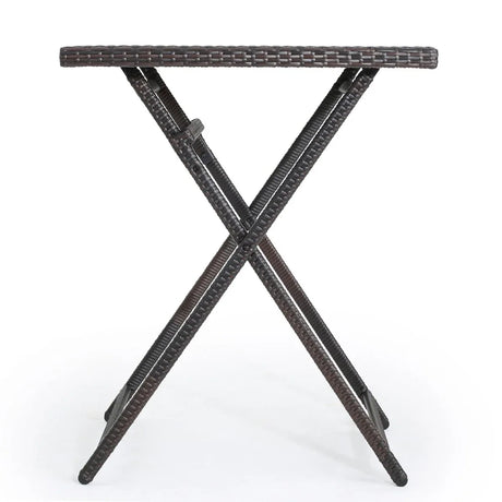 Outdoor Folding Rattan Wicker Patio Bar Table - Omega Lifestyles