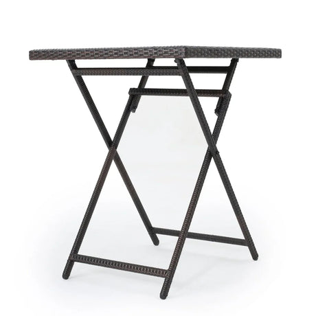 Outdoor Folding Rattan Wicker Patio Bar Table - Omega Lifestyles