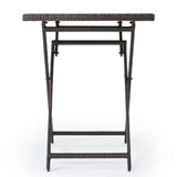 Outdoor Folding Rattan Wicker Patio Bar Table - Omega Lifestyles