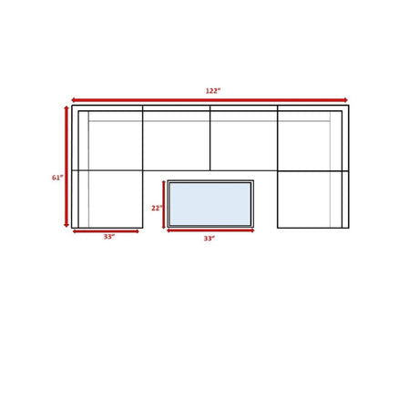 Outdoor Wicker Seating Set With Cushions and Coffee Table - Restanew - Omega Lifestyles