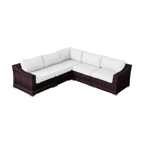 Outdoor Wicker Sofa Seating Group With Cushions - Restanew - Omega Lifestyles
