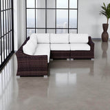 Outdoor Wicker Sofa Seating Group With Cushions - Restanew - Omega Lifestyles