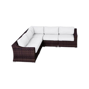 Outdoor Wicker Sofa Seating Group With Cushions - Omega Lifestyles