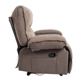 Oversized Soft Velvet Push - Back Recliner Chair With Massage Pillow - Restanew - Omega Lifestyles