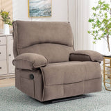 Oversized Soft Velvet Push - Back Recliner Chair With Massage Pillow - Restanew - Omega Lifestyles