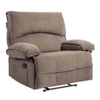 Oversized Soft Velvet Push - Back Recliner Chair With Massage Pillow - Restanew - Omega Lifestyles