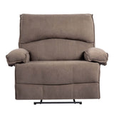 Oversized Soft Velvet Push - Back Recliner Chair With Massage Pillow - Restanew - Omega Lifestyles