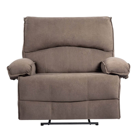 Oversized Soft Velvet Push - Back Recliner Chair With Massage Pillow - Restanew - Omega Lifestyles