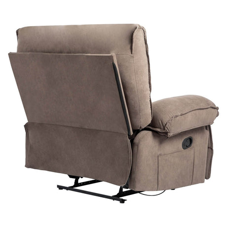 Oversized Soft Velvet Push - Back Recliner Chair With Massage Pillow - Restanew - Omega Lifestyles