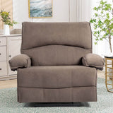 Oversized Soft Velvet Push - Back Recliner Chair With Massage Pillow - Restanew - Omega Lifestyles