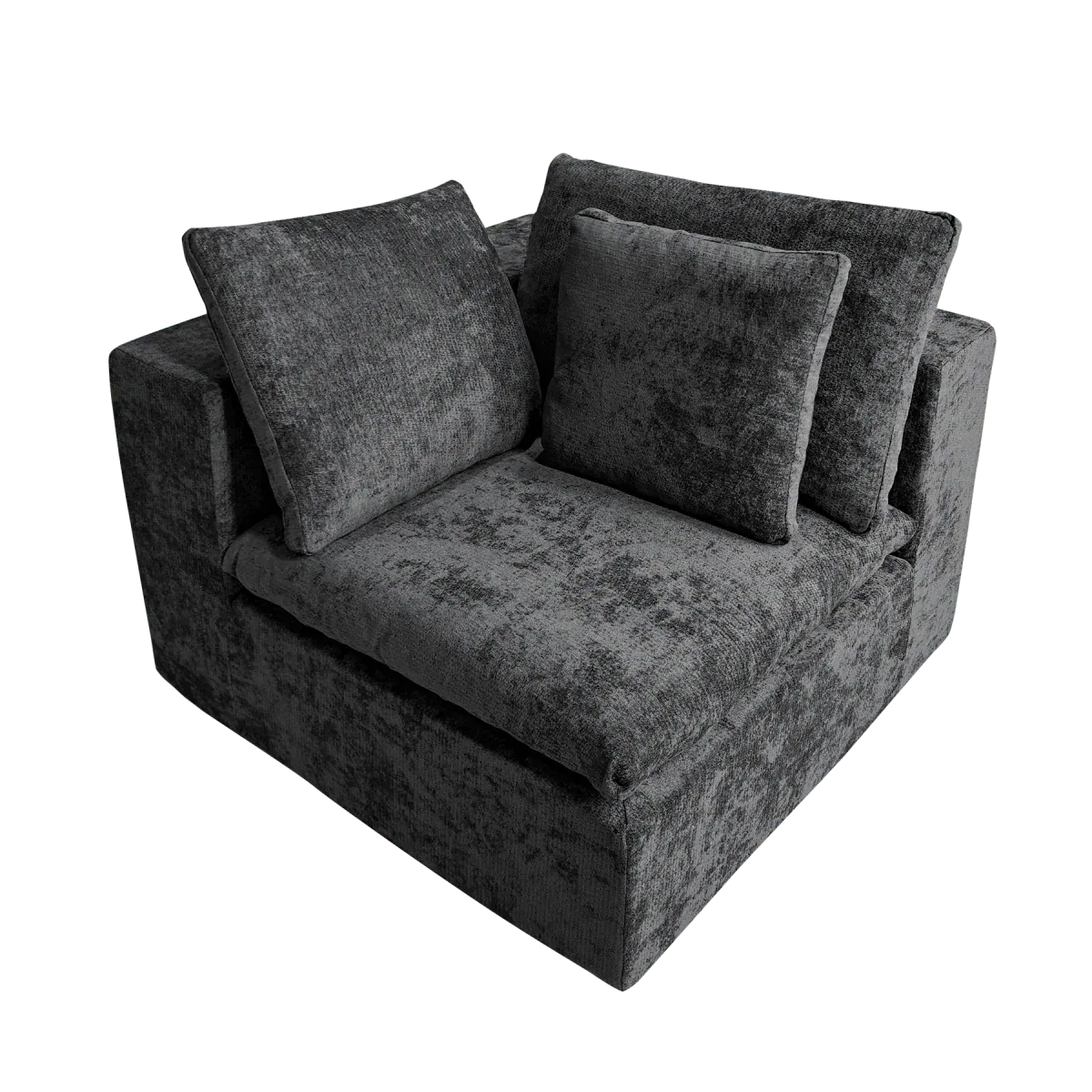 Plush Corduroy Modular Sectional Sofa With Chaise Lounge - Omega Lifestyles