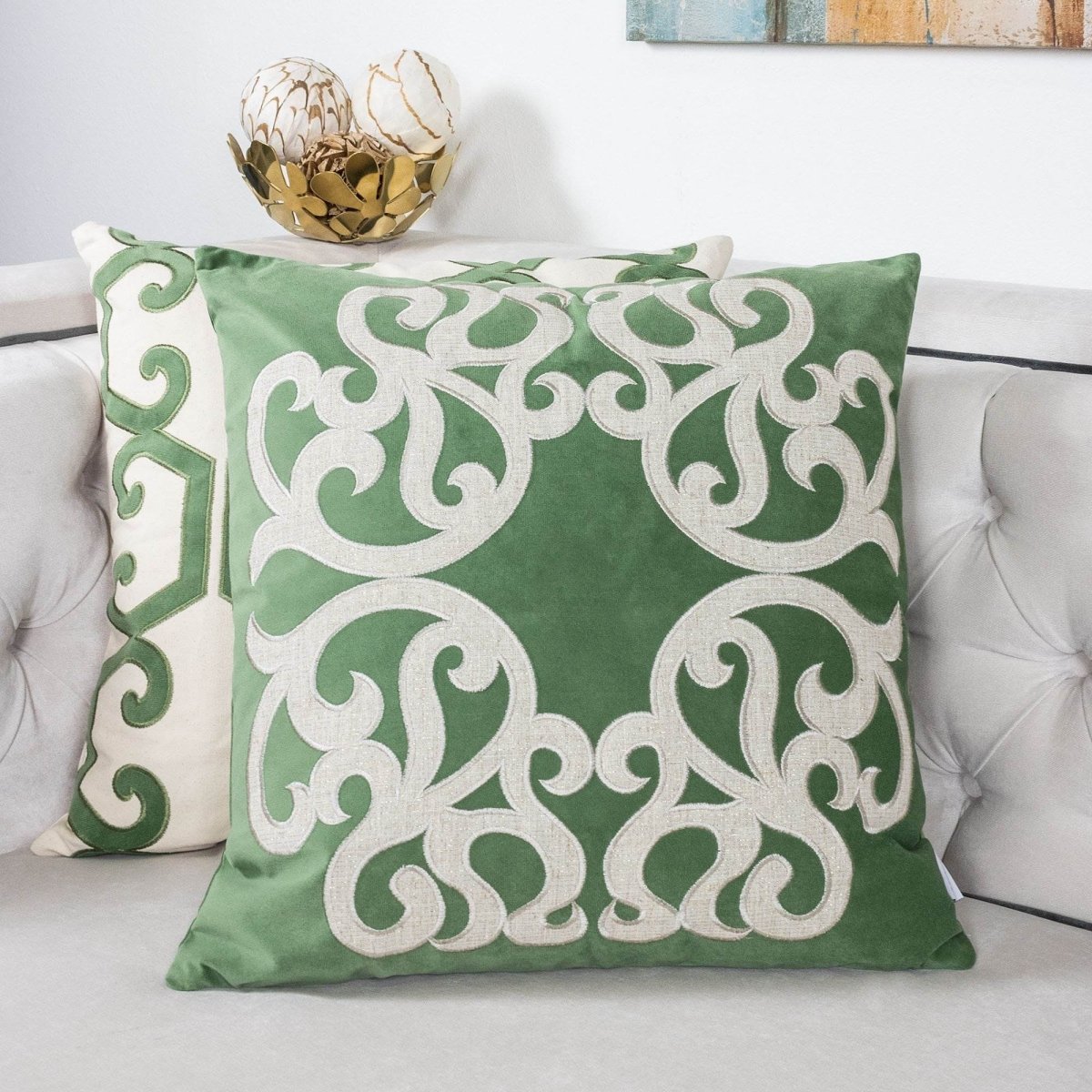 Polyester Velvet 20x20 Inch Decorative Pillow Cover - Restanew - Omega Lifestyles