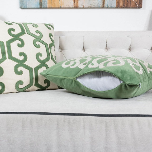 Polyester Velvet 20x20 Inch Decorative Pillow Cover - Omega Lifestyles