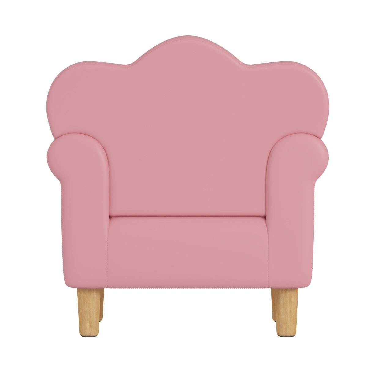 Princess Upholstered Pink White Kids Sofa Chair - Omega Lifestyles