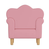 Princess Upholstered Pink White Kids Sofa Chair - Omega Lifestyles