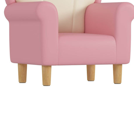 Princess Upholstered Pink White Kids Sofa Chair - Omega Lifestyles