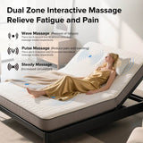 Queen Adjustable Massage Bed Frame With USB Ports - Restanew - Omega Lifestyles