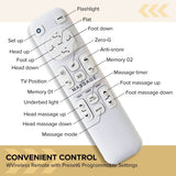 Queen Adjustable Massage Bed Frame With USB Ports - Restanew - Omega Lifestyles