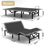 Queen Adjustable Massage Bed Frame With USB Ports - Restanew - Omega Lifestyles