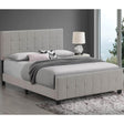 Queen Beige Tufted Upholstered Contemporary Panel Bed - Restanew - Omega Lifestyles
