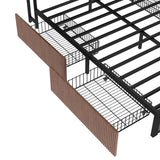 Queen French Bed Frame With Storage Drawers And USB Socket - Restanew - Omega Lifestyles