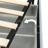 Queen Ivory Boucle Upholstered Platform Bed Frame With Storage - Restanew - Omega Lifestyles