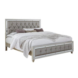 Queen Modern Solid Wood Tufted Panel Bed Frame - Restanew - Omega Lifestyles