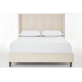 Queen Upholstered Velvet Bed Frame With Nailhead Trim - Restanew - Omega Lifestyles