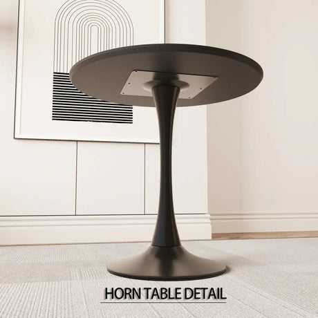 Round Tulip Dining Table And 2 PU Cushioned Chairs Set - Omega Lifestyles