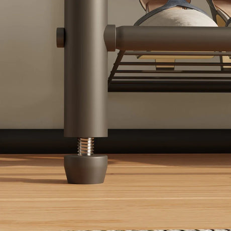 Rustic Brown Engineered Wood Hall Tree Coat Rack Bench - Omega Lifestyles