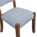 Set Of 4 Upholstered Ergonomic Rubber Wood Dining Chairs - Omega Lifestyles