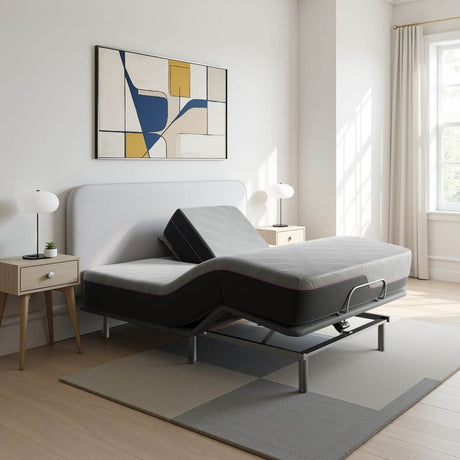 Soft 11 - Inch Flex Top Latex Foam Queen Mattress Bundle - Restanew - Omega Lifestyles